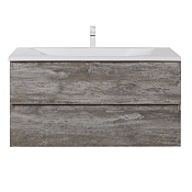 Cezares Molveno Тумба под раковину подвесная 100x50x50h см, цвет: legno grigio MOLVENO-100-2C-SO-LG