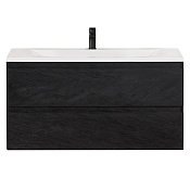 Cezares Molveno Тумба под раковину подвесная 90x50x50h см, цвет: nero MOLVENO-90-2C-SO-NR