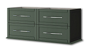 Cezares Tiffany Тумба под раковину подвесная 120x46x55h см, цвет: verde opaco 55332
