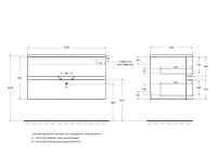 Cezares Elettra Тумба под раковину подвесная 100x54x55h см, цвет: grafito 55526