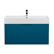 Cezares Premium Тумба под раковину подвесная 90x44x43h см, цвет: blu petrolio 55443