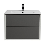 Cezares Bellagio Тумба под раковину подвесная 70x46x48h см, цвет: grigio nuvola, bianco opaco 55301