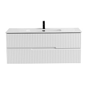 Cezares Duet Тумба под раковину подвесная 120x45,7x50h см, цвет: bianco lucido DUET-N-1200-2C-SO-BL