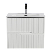 Cezares Duet Тумба под раковину подвесная 60x45,7x50h см, цвет: bianco lucido DUET-N-600-2C-SO-BL