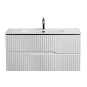 Cezares Duet Тумба под раковину подвесная 100x45,7x50h см, цвет: bianco opaco DUET-N-1000-2C-SO-BO