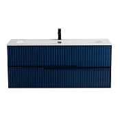 Cezares Duet Тумба под раковину подвесная 120x45,7x50h см, цвет: sapfiro DUET-N-1200-2C-SO-SPF-P