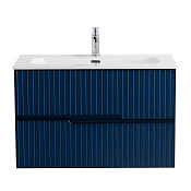 Cezares Duet Тумба под раковину подвесная 80x45,7x50h см, цвет: sapfiro DUET-N-800-2C-SO-SPF-P