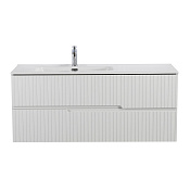 Cezares Duet Тумба под раковину подвесная 120x45,7x50h см, цвет: bianco lucido DUET-N-1200-2C-SO-BL-L