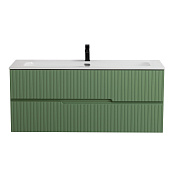 Cezares Duet Тумба под раковину подвесная 120x45,7x50h см, цвет: фисташковый софт DUET-N-1200-2C-SO-PS-P