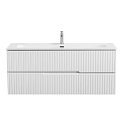 Cezares Duet Тумба под раковину подвесная 120x45,7x50h см, цвет: ясень белый софт DUET-N-1200-2C-SO-FBS-P