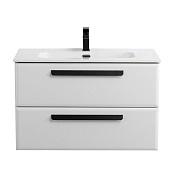 Cezares Eco Тумба под раковину подвесная 80x45,7x50h см, цвет: bianco lucido ECO-CER-N-800-2C-SO-BL