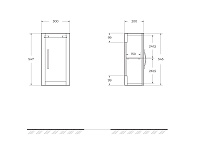 Cezares Tiffany Шкаф подвесной 30x20x55h см, цвет: verde opaco 55333