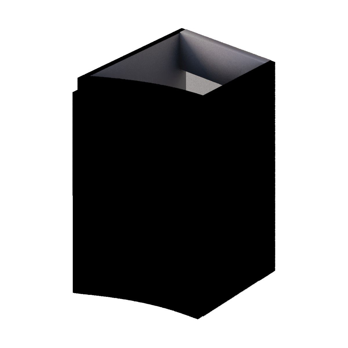 Cezares Vague Шкаф подвесной левый 34x41x55h см, цвет: nero opaco 55284