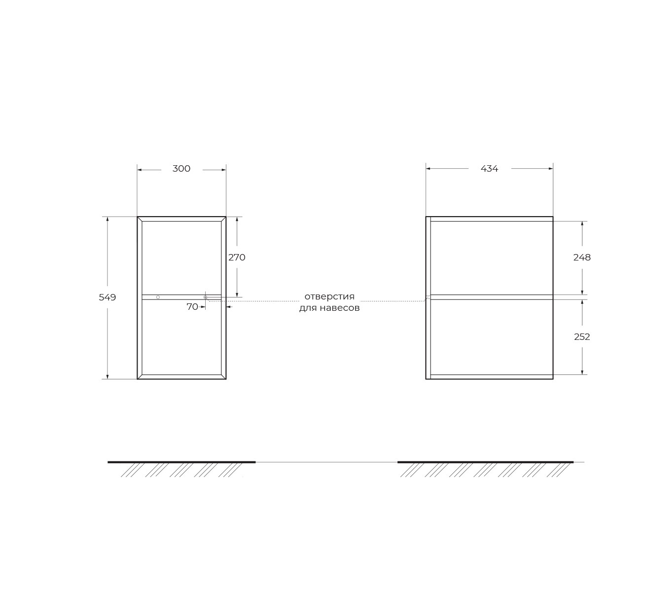 Cezares Elettra Шкаф подвесной 30x44x55h см, цвет: bianco opaco 55529
