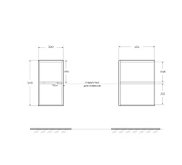 Cezares Elettra Шкаф подвесной 30x44x55h см, цвет: bianco opaco 55529