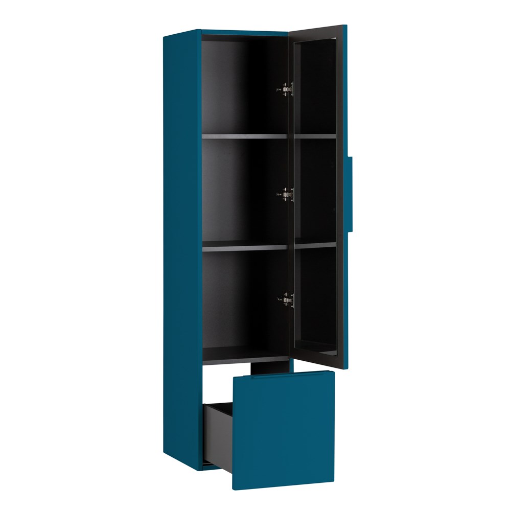 Cezares Premium Шкаф-пенал подвесной 35x38x150h см, цвет: blu petrolio 55503