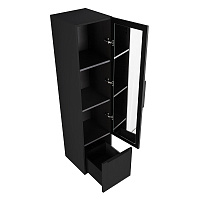 Cezares Premium Шкаф-пенал подвесной 35x38x150h см, цвет: nero opaco 55507