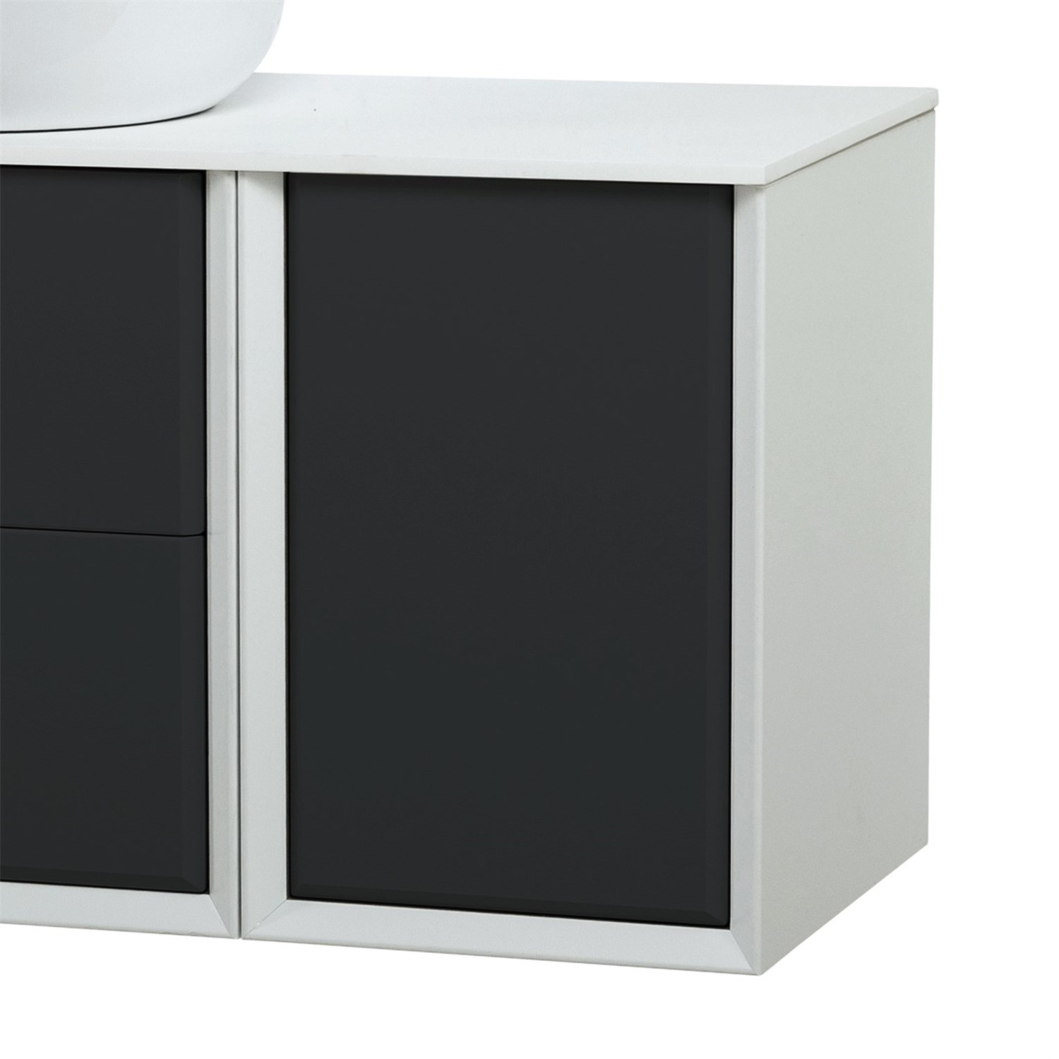 Cezares Bellagio Шкаф подвесной 35x46x48h см, цвет: grafite, bianco opaco 54863