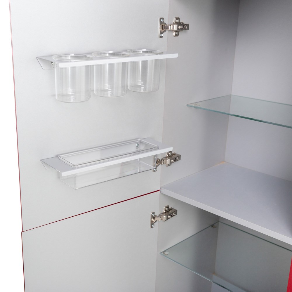 Cezares Шкаф-пенал подвесной 45x38x170h см, цвет: rosso 53099