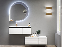 Cezares Полка металлическая для зеркала 30x30h см, цвет: хром 45013