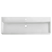 Cezares Molveno 46 Раковина накладная 121,2x46,6 см, с переливом, с 1 отвер., цвет: белый глянцевый CZR-MIL-120-LVB