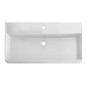 Cezares Molveno 46 Раковина накладная 80,5x46,5 см, с переливом, с 1 отвер., цвет: белый глянцевый CZR-MIL-80-LVB