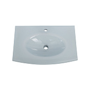 Cezares Раковина накладная 75,5x51,5 см, без перелива, с 1 отверстием, цвет: белый глянцевый 82415