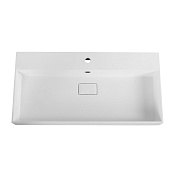 Cezares Раковина накладная 91x45 см, с переливом, с 1 отверстием, цвет: белый матовый 50263