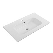 Cezares Duet Раковина накладная 91x46 см, с переливом, с 1 отверстием, цвет: белый глянцевый CZR-8095-90