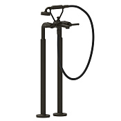 Gessi Venti20 Смеситель для ванны напольный с душевым набором, цвет: aged bronze 65128#187