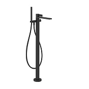 Gessi Inverso Diamantato Смеситель для ванны напольный с душевым набором, цвет: matte black 73628#299