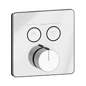 Gessi Hi-Fi Смеситель для душа термостатический 2 потребителя, встр., внешняя часть, цвет: chrome 38718#031