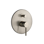 Gessi Via Tortona Смеситель для душа 2 потребителя, встр., внешняя часть, цвет: finox brushed nickel 44667#149