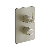 Gessi Venti20 Смеситель для душа термостат. на 2 потребителя, встраив., цвет: finox brushed nickel 65135#149