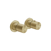 Gessi Habito Смеситель для душа термостатический на 2 потребителя, встр., цвет: brushed brass PVD 70634#727