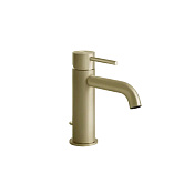 Gessi 316 Смеситель для раковины, с д/к, длина излива 12,2 см, цвет: brushed brass PVD 54001#727