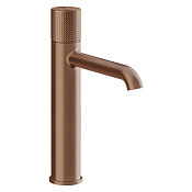 Gessi Habito Смеситель для раковины высокий, без д/к, высота излива 17,4см, цвет: copper brushed PVD 70406#708