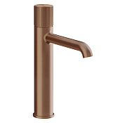Gessi Habito Смеситель для раковины высокий, без д/к, высота излива 17,4см, цвет: copper brushed PVD 70506#708