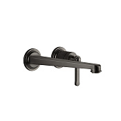 Gessi Venti20 Смеситель для раковины встраиваемый, без вн. части, цвет: black metal brushed PVD 65088#707