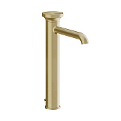 Gessi Origini Смеситель для раковины высокий, с д/к, высота излива 24,4 см, цвет: brushed brass PVD 66003#727