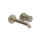 Gessi Habito Смеситель для раковины встр., без вн. части, дл. изл. 20,1см, цвет:finox brushed nickel 70388#149