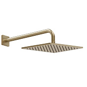 Gessi Rilievo Верхний душ 25 см, 1 вид струи, кронш. настен. 38,9 см, цвет: warm bronze brushed PVD 59158#726