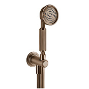 Gessi Venti20 Душевой гарнитур: ручной душ 1 вид струи, держатель, шланг, цвет: copper brushed PVD 65123#708