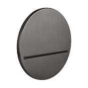 Gessi Venti20 Излив каскадный настенный для ванны 0,5 см, цвет: black metal brushed PVD 65295#707