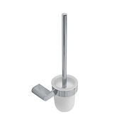 Cezares Stylus Ершик для унитаза подвесной, колба из матового стекла, цвет: хром STYLUS-TBS-V-01