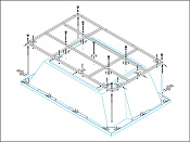 Cezares Plane Duo Каркас для ванны 178,5x133,5 см, сталь PLANE_DUO-MF