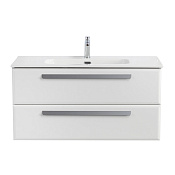 Cezares Eco Тумба под раковину подвесная 100x45,7x50h см, цвет: bianco opaco ECO-CER-N-1000-2C-SO-BO