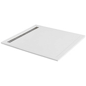 Cezares Tray Душевой поддон из искусственного камня 100x80x3h см, цвет: белый матовый TRAY-AS-AH-100/80-30-W