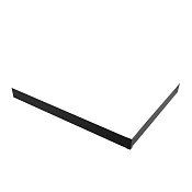 Cezares Tray Экран для поддона из алюминия 90x10h см, цвет: черный матовый TRAY-AS-AH-120/90-100-SCR-NERO