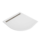 Cezares Tray Душевой поддон из искусственного камня 80x80x3h см, цвет: белый матовый TRAY-AS-R-80-30-W